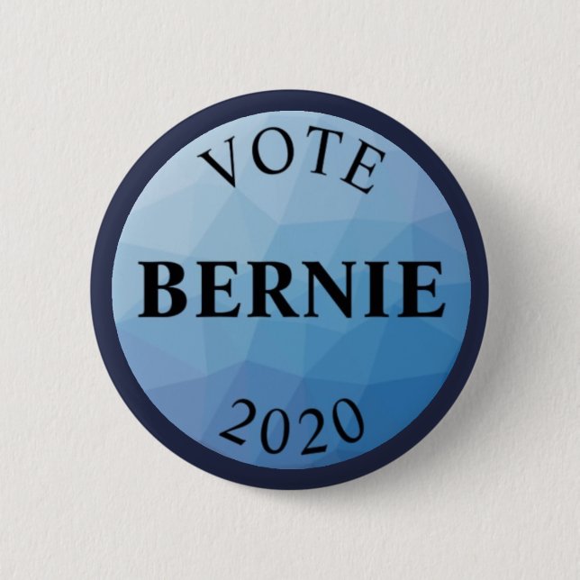 Macaron Rond 5 Cm Ponceuses 2020 de Bernie de vote (Devant)