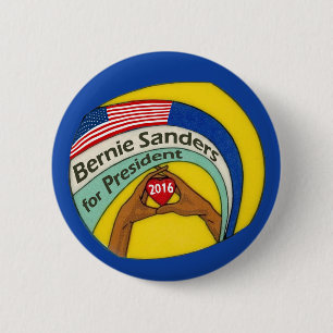 Macaron Rond 5 Cm Ponceuses de Bernie pour le président 2016