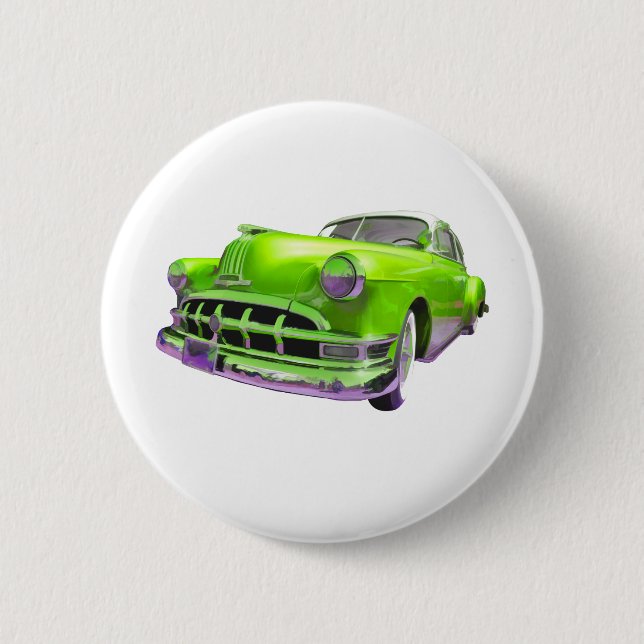 Macaron Rond 5 Cm Pontiac classique (Devant)