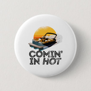Macaron Rond 5 Cm Pontoon Bateau Venir Dans Hot Fundy Boating Lake P