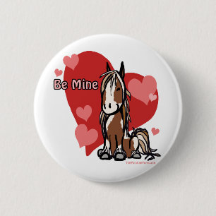 Macaron Rond 5 Cm Pony de la Saint Valentin