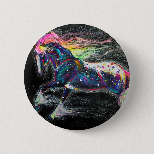 Macaron Rond 5 Cm Pony Pin Starborn (Devant)
