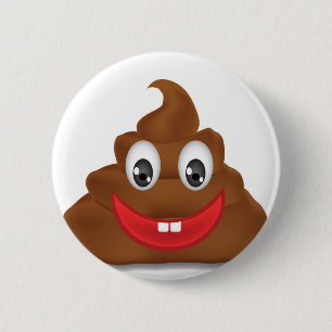 Macaron Rond 5 Cm poo emojis