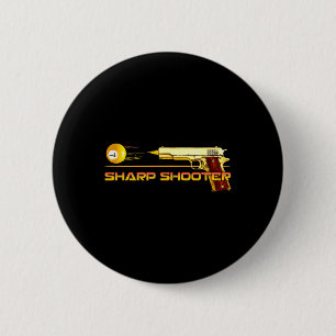 Macaron Rond 5 Cm Pool Ll Sharp Shop Billiards Gun Jaune
