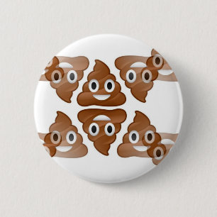 Macaron Rond 5 Cm poop emojis