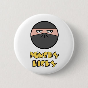 Macaron Rond 5 Cm Pootie ! - Bouton de Ninja