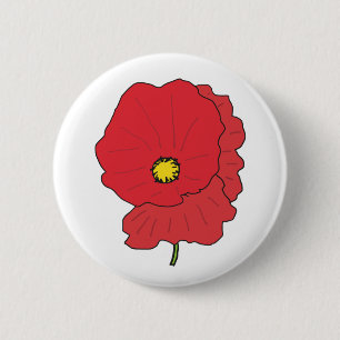 Macaron Rond 5 Cm Poppy