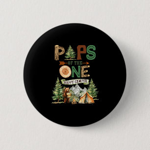 Macaron Rond 5 Cm Pops du joyeux campeur 1er anniversaire camping