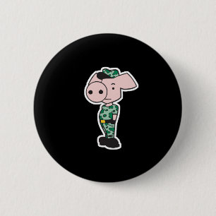 Macaron Rond 5 Cm porc camouflage militaire