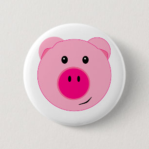 Macaron Rond 5 Cm Porc rose mignon