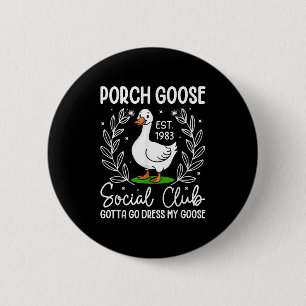 Macaron Rond 5 Cm Porch Goose Social Club Gotta Go Dress My Goose Fu