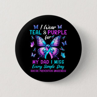 Macaron Rond 5 Cm Portez du sarcelle violet pour la prévention du su