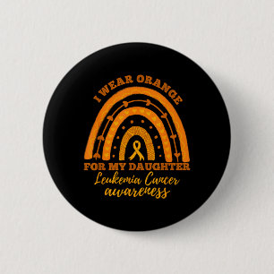 Macaron Rond 5 Cm Portez Orange Pour La Journée De Sensibilisation A