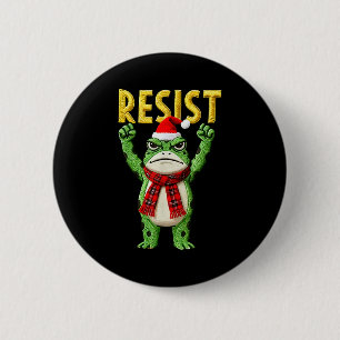 Macaron Rond 5 Cm Portland Grenouille Protestation Femmes Grenouille
