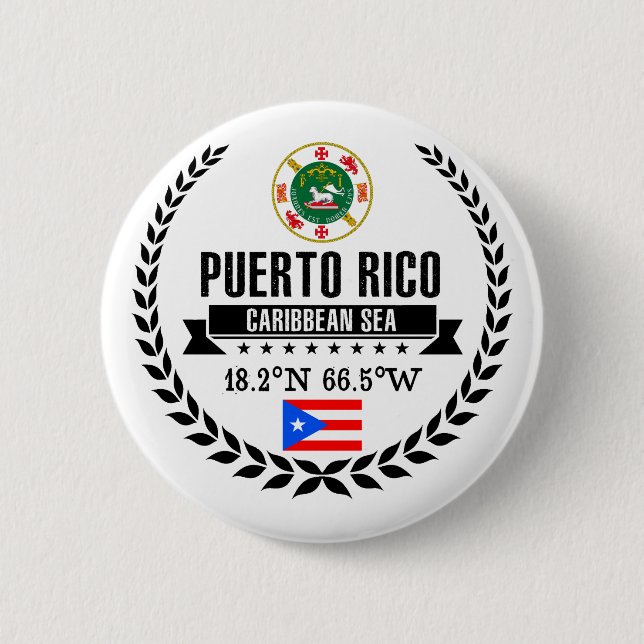 Macaron Rond 5 Cm Porto Rico (Devant)