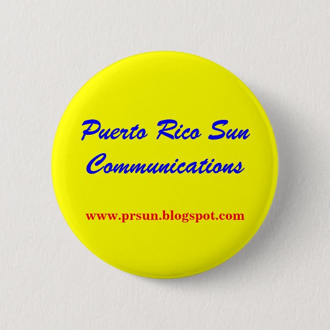 Macaron Rond 5 Cm Porto Rico Sun Communications (Devant)