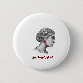 Macaron Rond 5 Cm Portrait de femme élégante