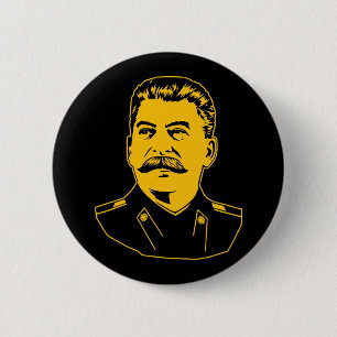 Macaron Rond 5 Cm Portrait de Joseph Staline