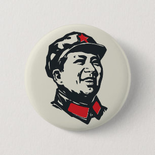 Macaron Rond 5 Cm Portrait de Mao de Président