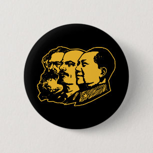 Macaron Rond 5 Cm Portrait de Marx Lénine Mao