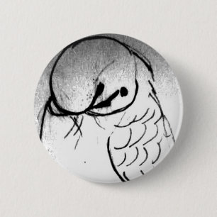 Macaron Rond 5 Cm Portrait de perruche