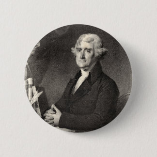 Macaron Rond 5 Cm Portrait de Thomas Jefferson