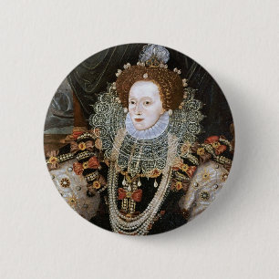 Macaron Rond 5 Cm Portrait d'Elizabeth I