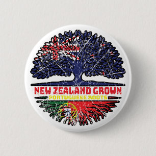 Macaron Rond 5 Cm Portugal Portuguese New Zealander New Zealand Tree