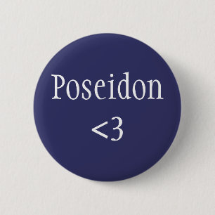 Macaron Rond 5 Cm Poséidon <3 - Dieu grec de la mer