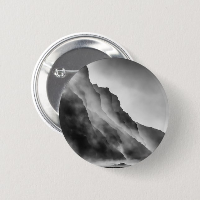 Macaron Rond 5 Cm Poser sur les rochers (Devant & derrière)