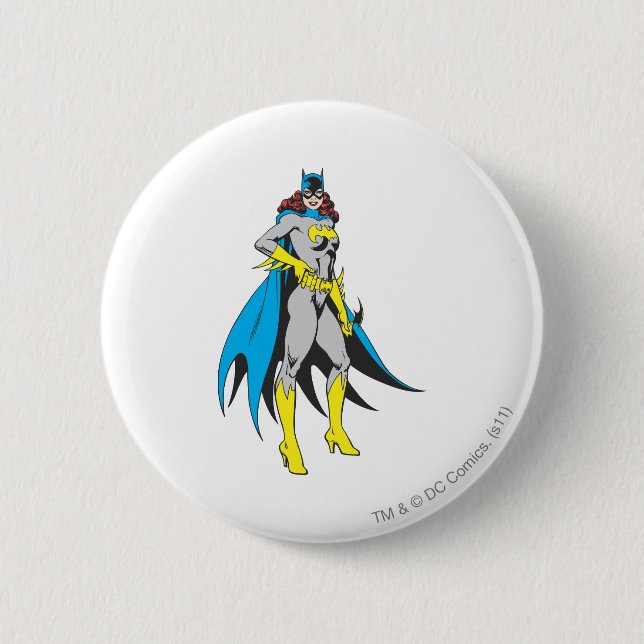 Macaron Rond 5 Cm Poses Batgirl (Devant)