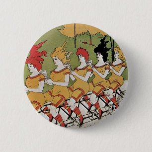 Macaron Rond 5 Cm Poster de bicyclettes de roulements