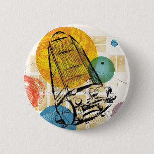 Macaron Rond 5 Cm Poster du télescope spatial Kepler.