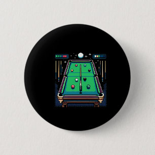 Macaron Rond 5 Cm Pot Pixelated 8 bits Billiards