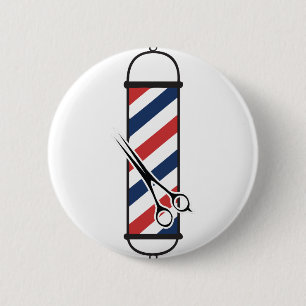 Macaron Rond 5 Cm poteau de coiffeur