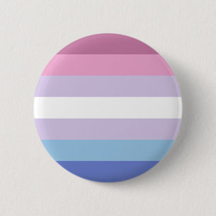 Macaron Rond 5 Cm Poterie de Bigender Pride
