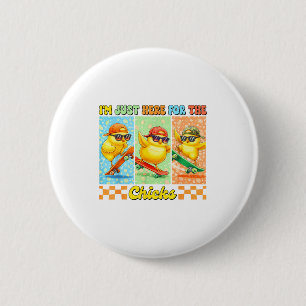 Macaron Rond 5 Cm Poule fête de Pâques fermier amateur de volailles 