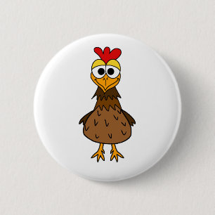 Macaron Rond 5 Cm Poule folle