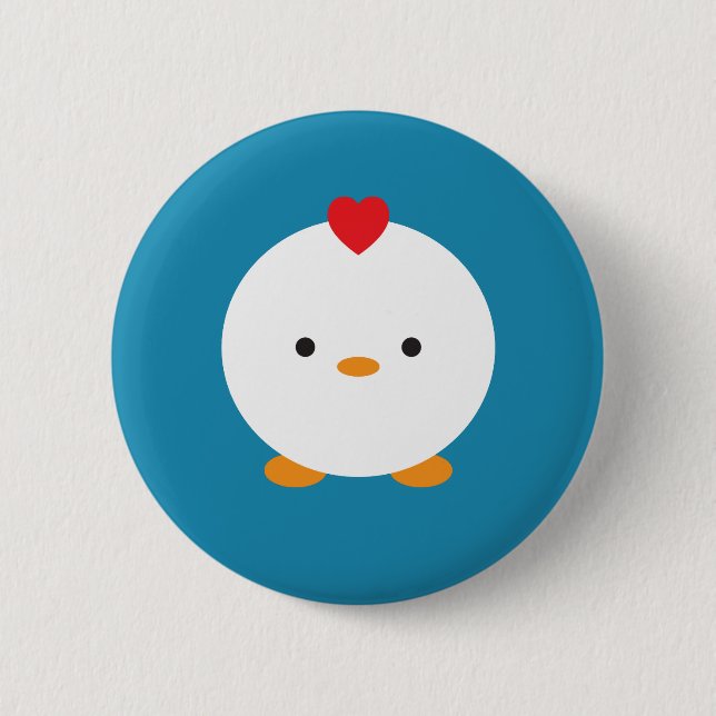 Macaron Rond 5 Cm Poulet (Devant)