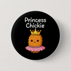 Macaron Rond 5 Cm Poulet Princesse Nugget Mignon Meme Kawaii N