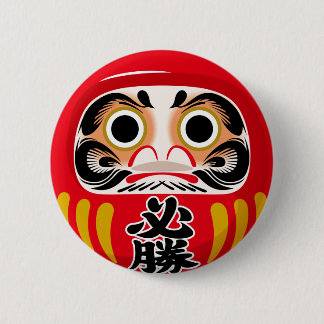 Macaron Rond 5 Cm Poupée Daruma (charme traditionnel japonais de cha