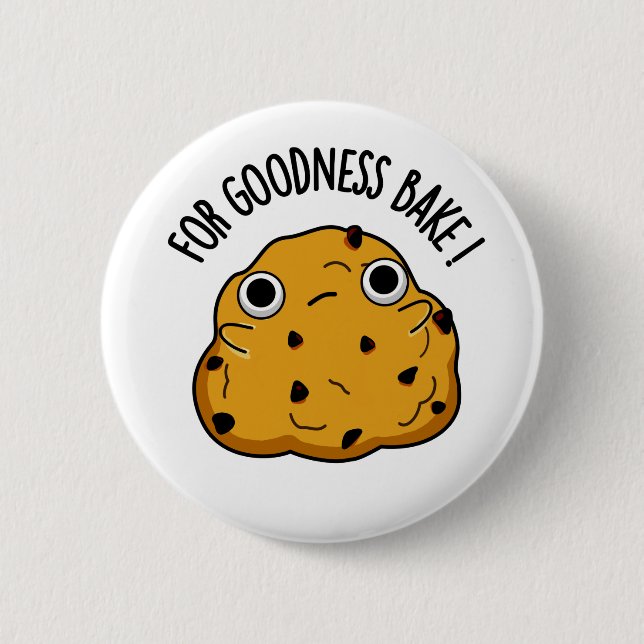Macaron Rond 5 Cm Pour Goodale Bake Funny Food Baking Pun (Devant)