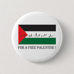 Macaron Rond 5 Cm Pour la Palestine libre !