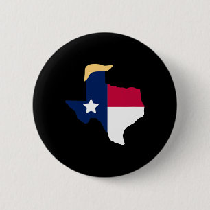 Macaron Rond 5 Cm Pour l'élection de Trump 2020 Texas Drapeau Trump 
