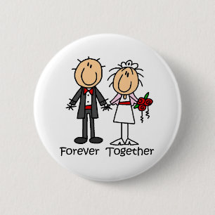 Macaron Rond 5 Cm Pour toujours ensemble T-shirts et cadeaux