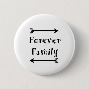 Macaron Rond 5 Cm Pour toujours famille - conception d'Adpotion
