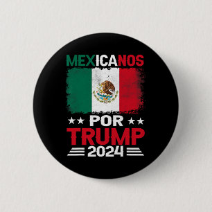 Macaron Rond 5 Cm Pour Trump 2024 Don Pro Trump - Mexicanos Por Trum