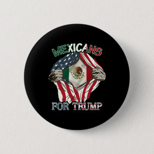 Macaron Rond 5 Cm Pour Trump 2024 Mexique États-Unis