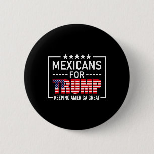 Macaron Rond 5 Cm Pour Trump, cadeau conservateur hispanique Trump 2