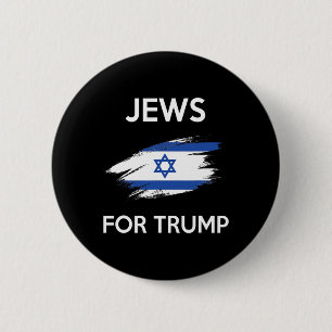 Macaron Rond 5 Cm Pour Trump - Le juif soutient Trump Shirt